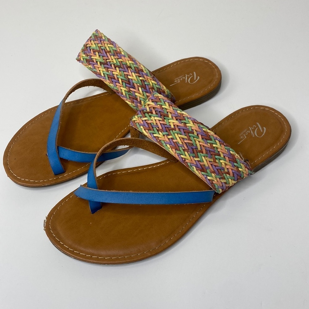 PERFECTO Collection Multi-color Braided sandal size 6 (39)